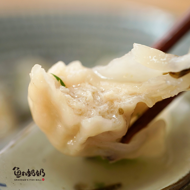 鱼丸奶奶福州手工肉燕虾肉比目鱼馅馄饨扁肉早餐儿童冷冻小吃顺丰 - 图0