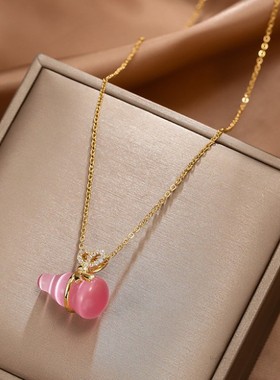 轻奢锁骨链小蛮腰钛钢