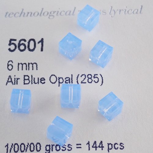 奥地利施华洛5601方糖6MM仿水晶通孔串珠DIY手工饰品配件材料包 - 图1