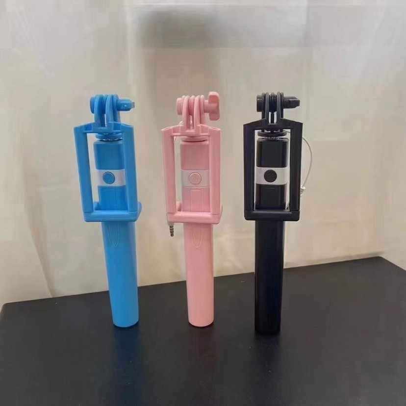 新款 通用安卓加长自拍杆手机折叠自拍杆带线控一体式3代迷你款