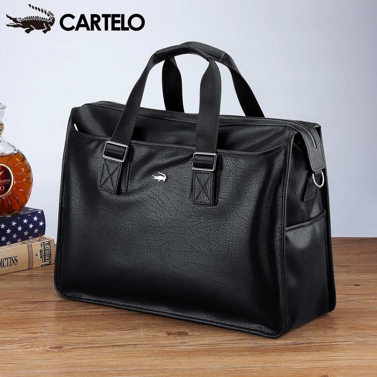 卡帝乐鳄鱼男士手提包公文包旅行袋 卡帝乐鳄鱼欧鹏男士包袋