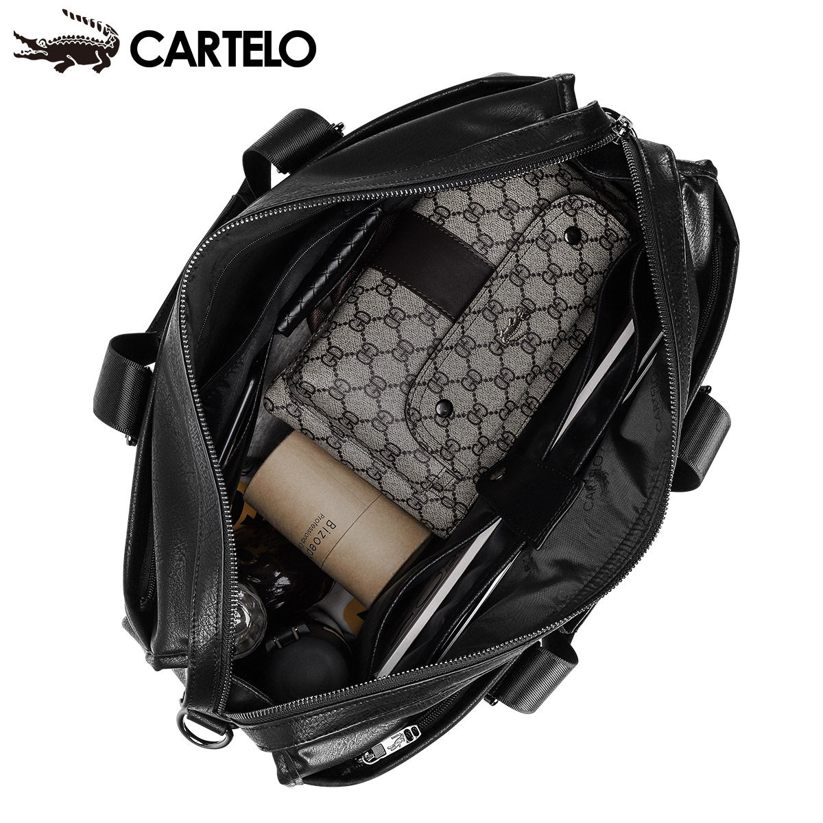 卡帝乐鳄鱼男士手提包公文包旅行袋 卡帝乐鳄鱼欧鹏男士包袋