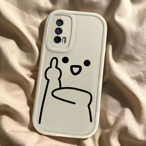 适用于iQOONeo5手机壳iQOONeo5s新款V2055A全包防摔Neo5se保护套活力版男女款个性国际友好手势iqoo专用外壳 - 图2