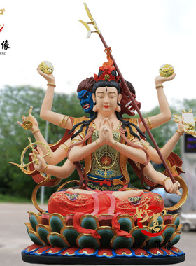 斗姆元君树脂佛像斗姥 斗/母娘娘神像供奉家用摆件脱胎 铸铜