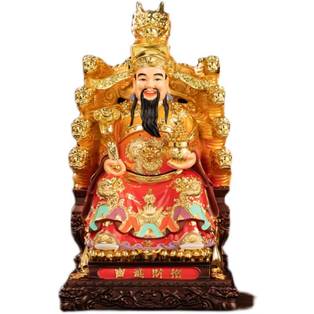 Plexiglas glass ornaments dedicated to the God of Wealth for the opening ceremony