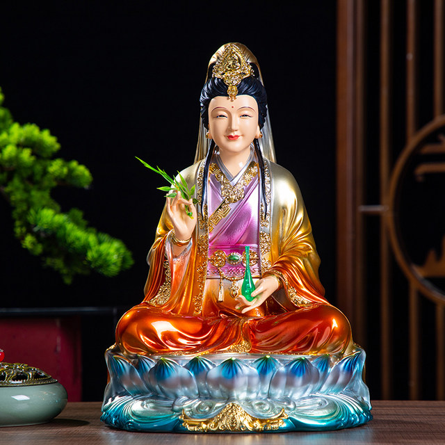 New Miaoshan Guanyin Bodhisattva resin Buddha statue