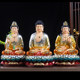 Sitting on the Three Saints of the West, Avalokitesvara and Mahasthamaprapta Bodhisattva