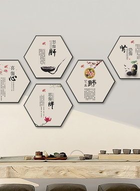中医理疗馆诊室医院养生装饰画美容院足疗推拿店挂画艾灸采耳壁画