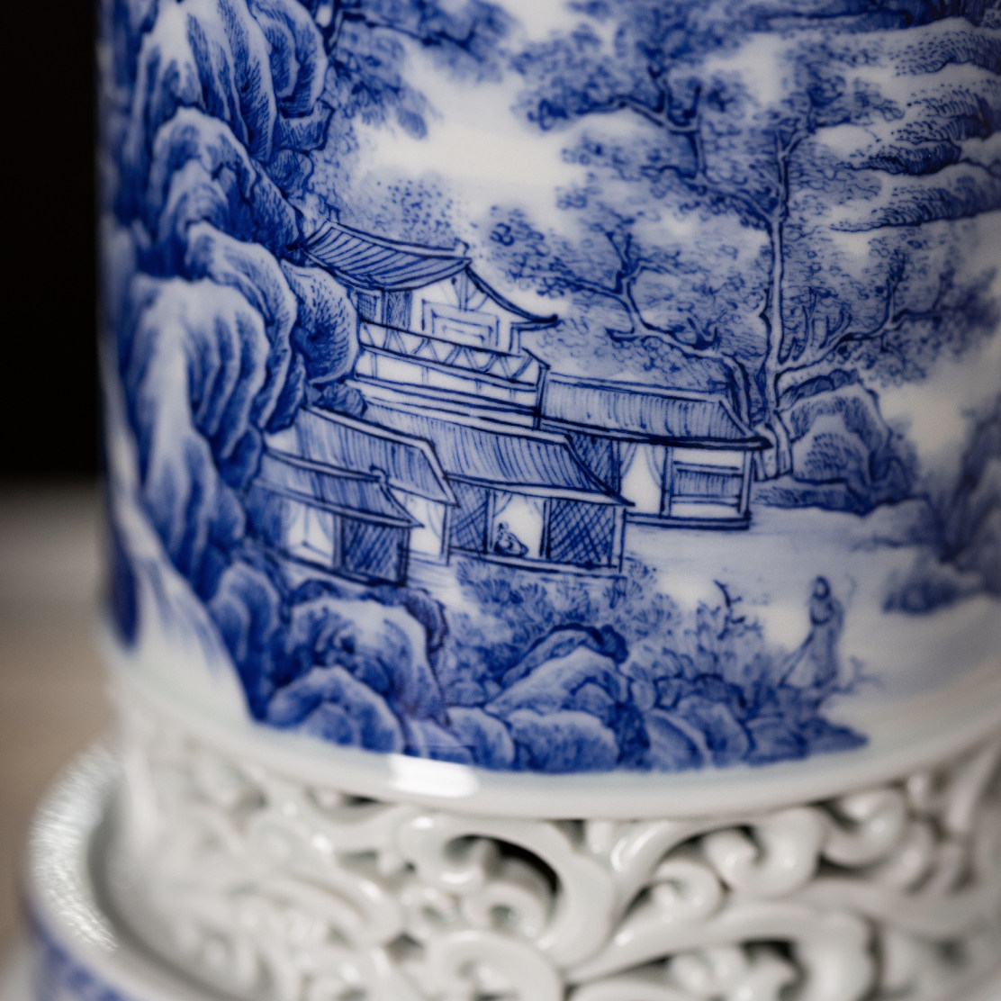 永庆香堂【万里江山】景德镇手绘青花山水香炉香道香器高端礼物,淘宝优惠券,粉丝福利购,淘宝优惠卷