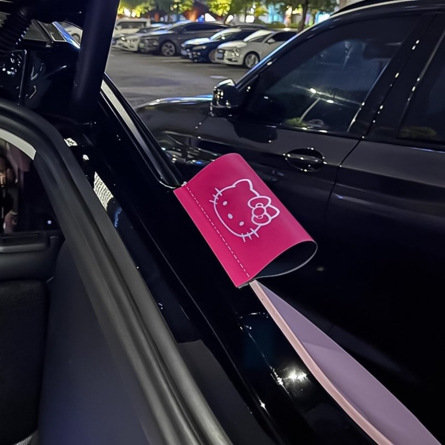 HelloKitty水洗唛标签贴汽车电动摩托车卡通创意车尾个性装饰贴纸,淘宝优惠券,粉丝福利购,淘宝优惠卷