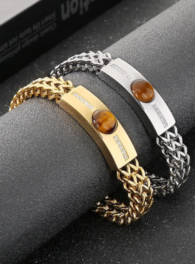 bracelet for men  hiphop fashion gold color rock rap swagger