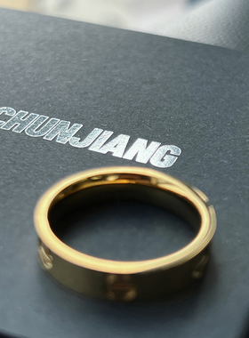 高级感大牌潮流情侣戒指