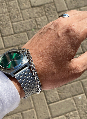 宋春江同款龙骨手链街头情侣钛钢