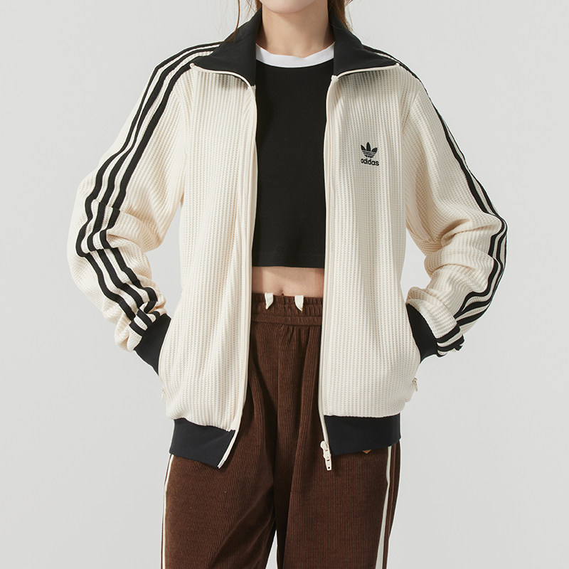Adidas阿迪达斯三叶草男装女装2025冬季新款WAFFLE运动外套JW0109,淘宝优惠券,粉丝福利购,淘宝优惠卷
