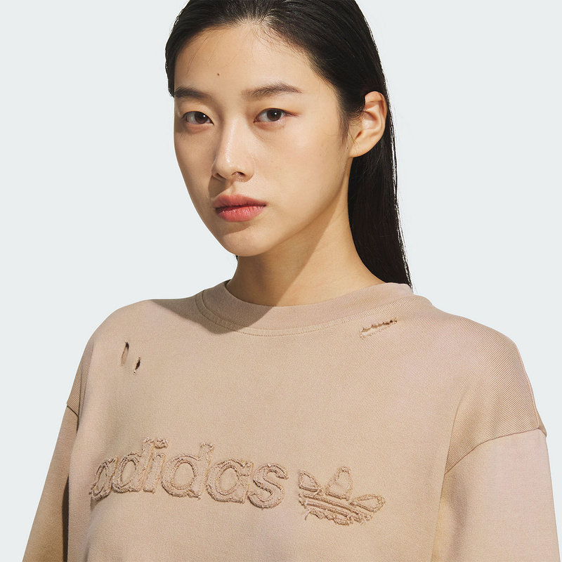 Adidas阿迪达斯三叶草女装2025冬季新款2IN1 TEE LS长袖T恤KS8496,淘宝优惠券,粉丝福利购,淘宝优惠卷