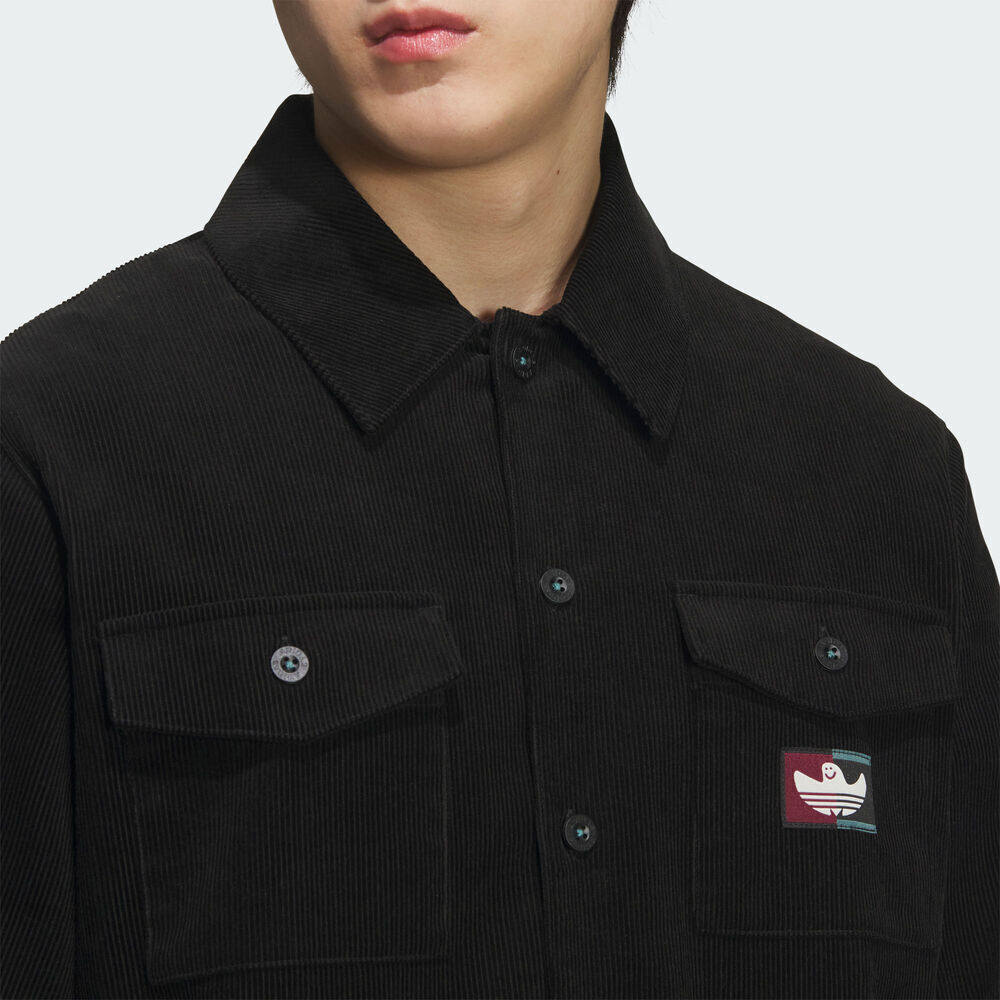 Adidas阿迪达斯三叶草男装SHMOO CORD SHIR长袖POLO衫KF9603,淘宝优惠券,粉丝福利购,淘宝优惠卷