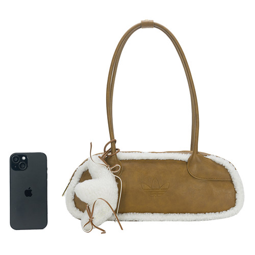 Adidas阿迪达斯三叶草女包2025冬季新款 WIDE SHLDR 单肩包KT0859 - 图3