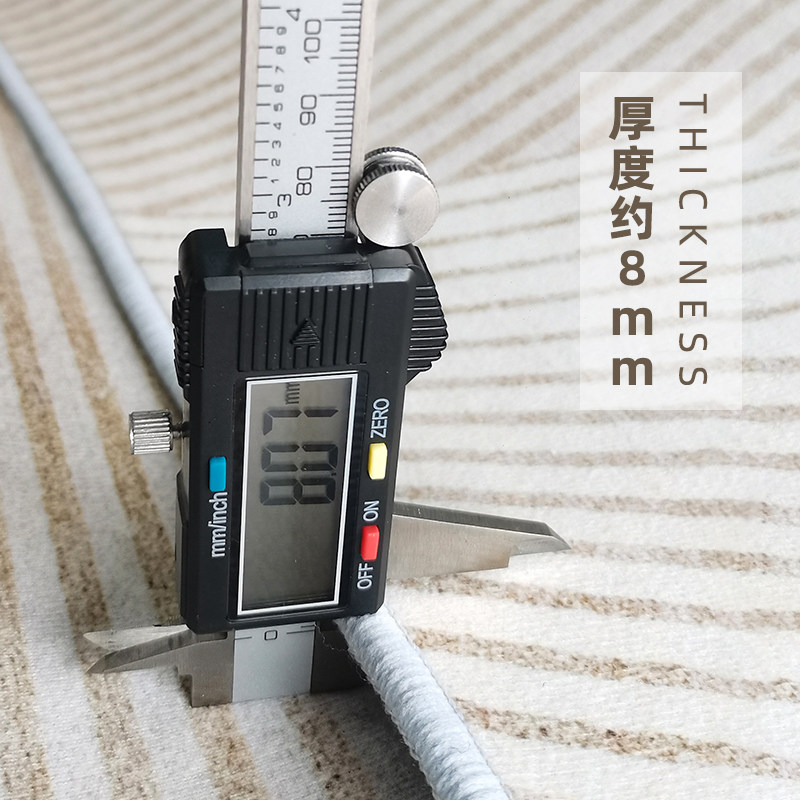 客厅新款ins沙发卧室隔音感茶几毯 银锦地毯