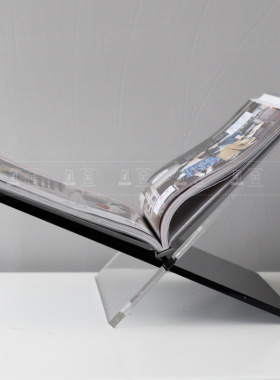 现代简约亚克力杂志架书房客厅卧室样板间软装饰品摆件创意家居品