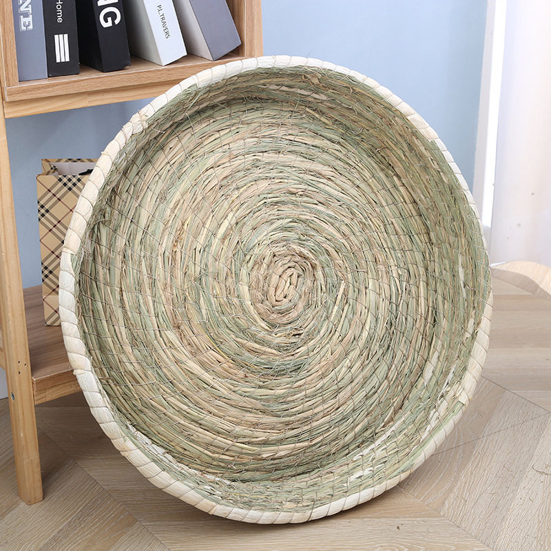 草编猫窝稻草大号玉米皮宠物窝母鸡下蛋窝狗窝手工编织50cm猫爪板,淘宝优惠券,粉丝福利购,淘宝优惠卷