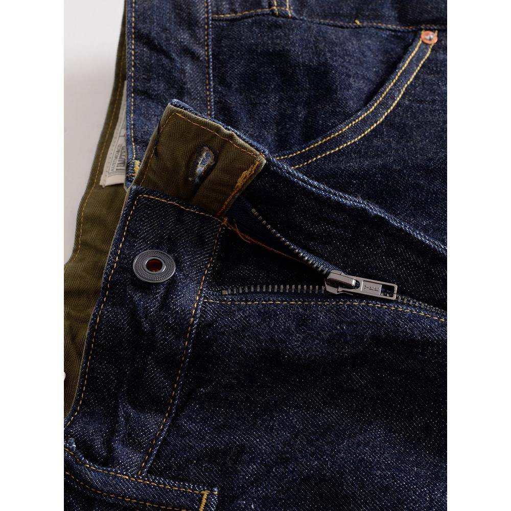 MAROLIO~重磅纯棉！赤耳丹宁阔腿牛仔裤男秋冬直筒宽松休闲老爹裤 - 图1