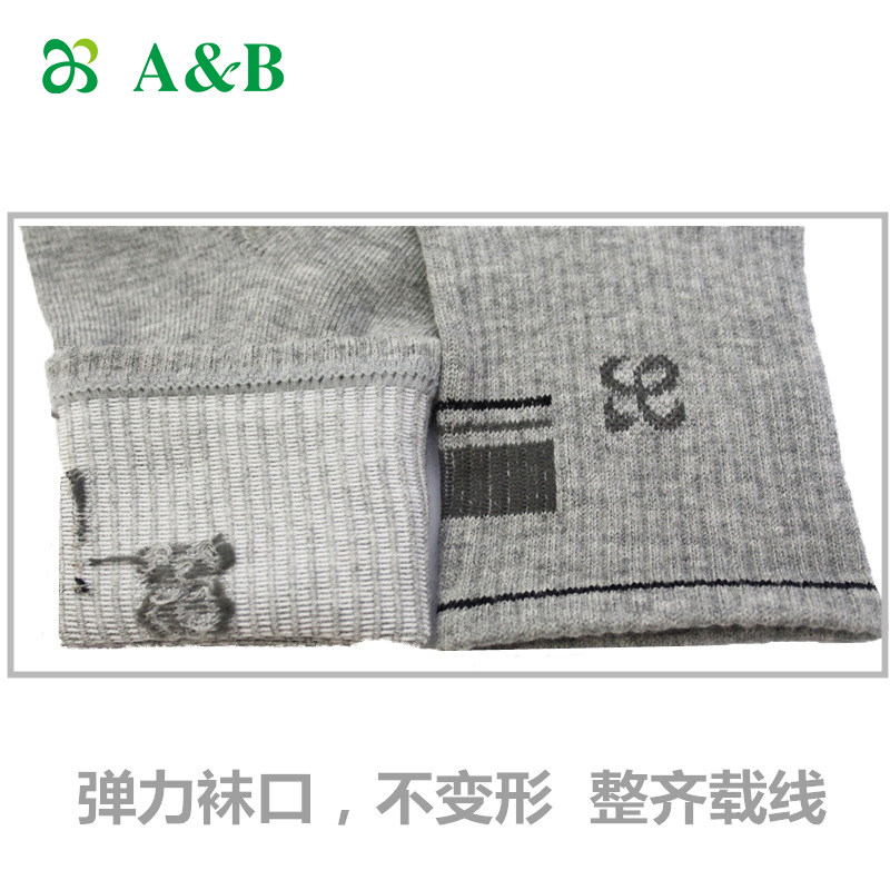 4双ab男士中筒休闲吸汗透气短袜 ab卢平短袜/打底袜/丝袜/美腿袜