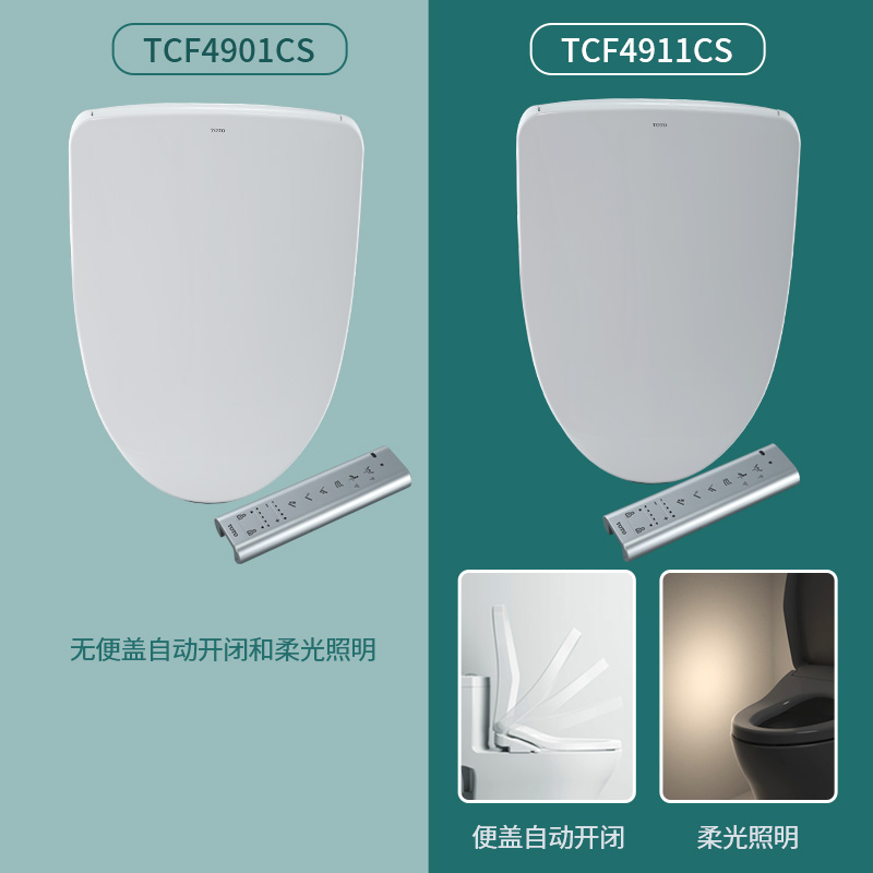 TOTO卫洗丽TCF4901CS/TCF4911智能盖坐便器温水冲洗坐便盖(03-A)-图1