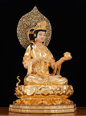 监牢地神台湾铜鎏金佛像祝福