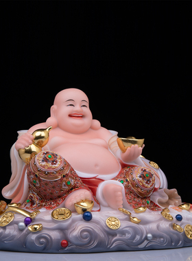 弥勒佛菩萨佛像汉白玉大肚佛