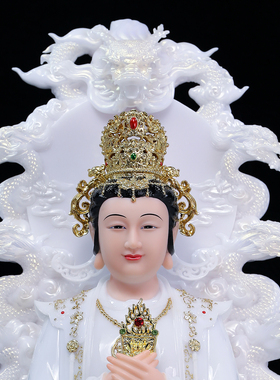 九龙圣母神像家用供奉摆件