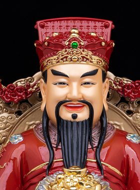 黄铜财神爷神像家用店铺供奉