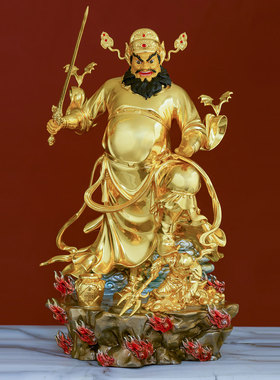 家用钟馗天师神像全铜