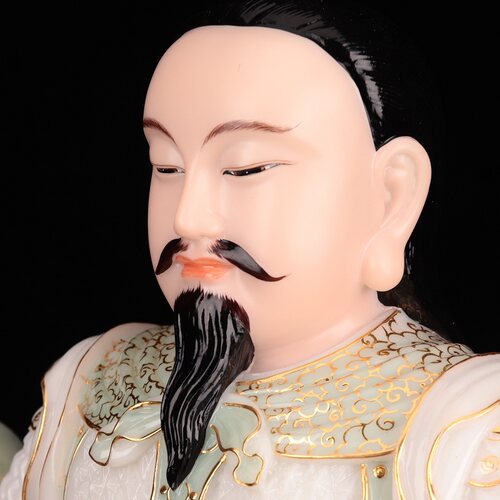 真武大帝神像 玄天上帝 玄武大帝供奉汉白玉神像甲上帝 北帝 - 图0