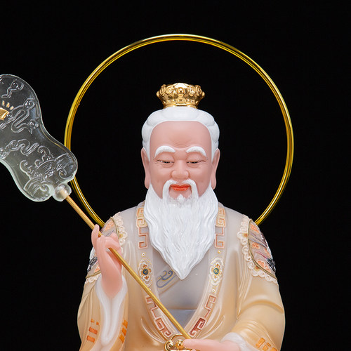 三清道祖神像带坐骑三清骑青牛太上老君道德灵宝元始天尊神像摆件 - 图0