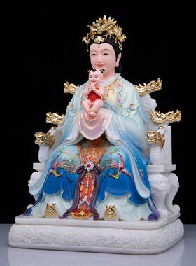 三霄娘娘神像摆件汉白玉家用供奉