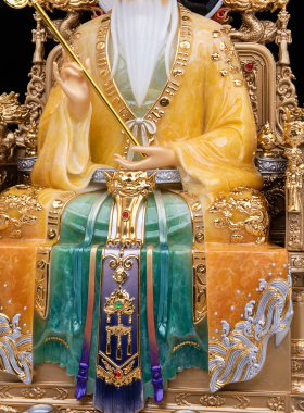 三清祖师神像家用供奉元始天尊灵宝天尊三清道祖太上老君摆件中式