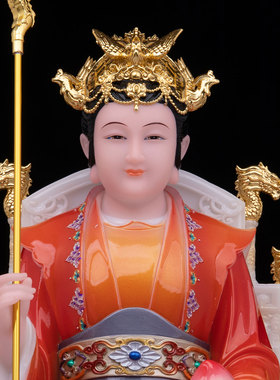 石材祝福中式玉帝王母神像摆件