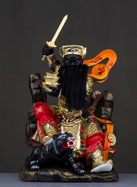 五路财神神像树脂彩绘招财摆件