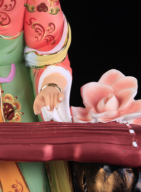 树脂彩绘抚琴仙女摆件娘娘像