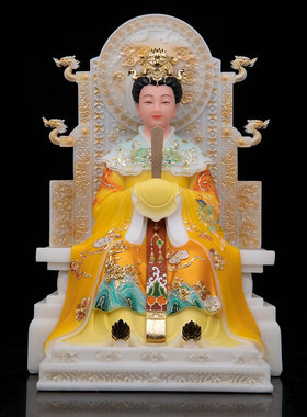 三霄娘娘神像汉白玉家用供奉