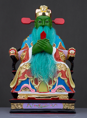 中式敦煌彩树脂太岁神像供奉摆件