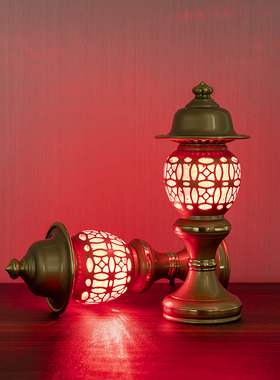 黄铜佛前供灯中式家用