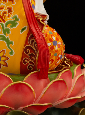 铜鎏金无声老母中式摆件