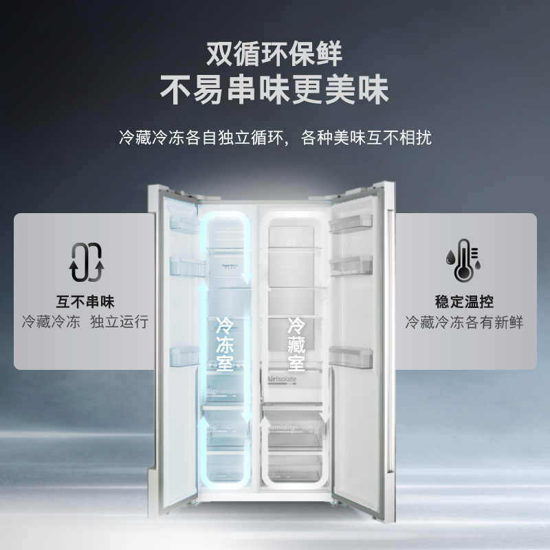 Bosch 637L side-by-side refrigerator