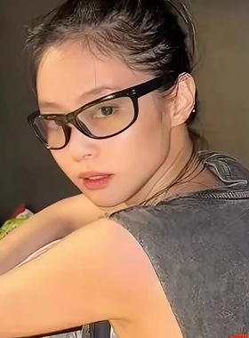 Jennie同款飞行员式大框眼镜女高级感方圆脸防风曲面护目太阳眼镜