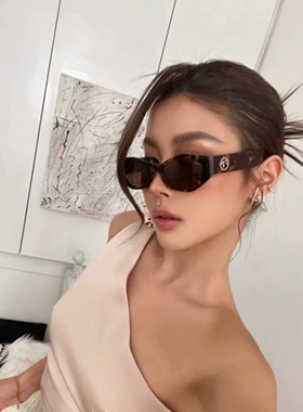 猫眼墨镜女2025新款高级感复古多边形TR偏光防紫外线近视太阳眼镜