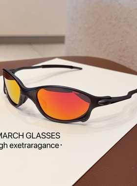 骑行眼镜近视女潮酷户外登山墨镜防紫外线太阳眼镜赛博朋克科技感