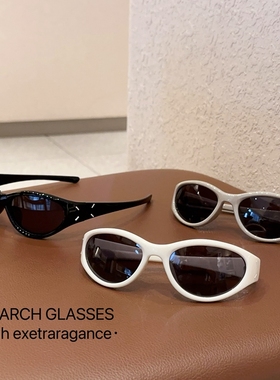 欧美风gm墨镜男女2024新款高级感潮酷窄框骑行护目镜Y2K太阳眼镜