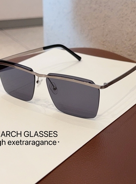2025新款欧美风男方框开车太阳眼镜网红同款时髦超轻防紫外线墨镜