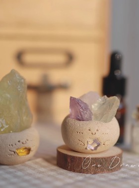 海蓝宝小豆丁装饰摆件